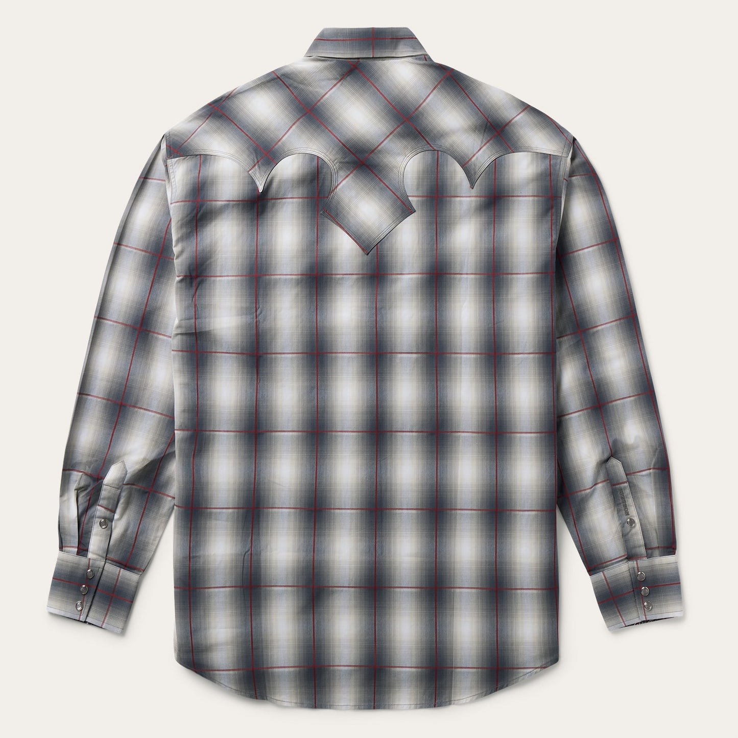 Smoke Ombre Western Shirt Grey