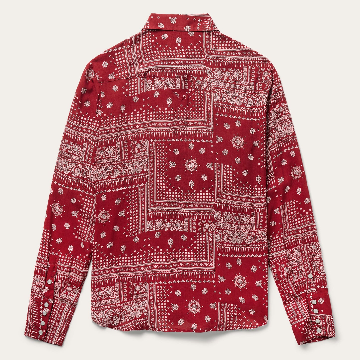 Red Bandana Patchwork Shirt Red