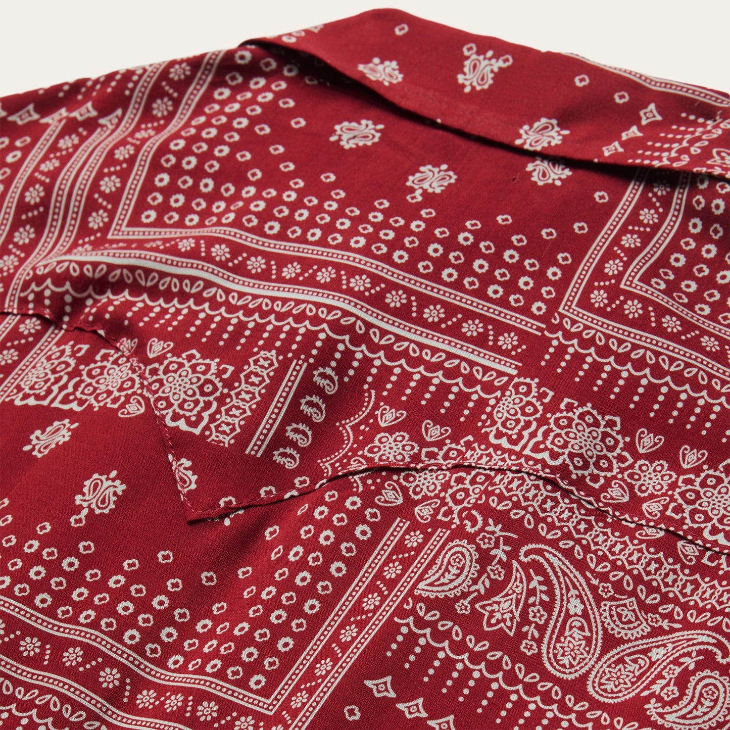 Red Bandana Patchwork Shirt Red