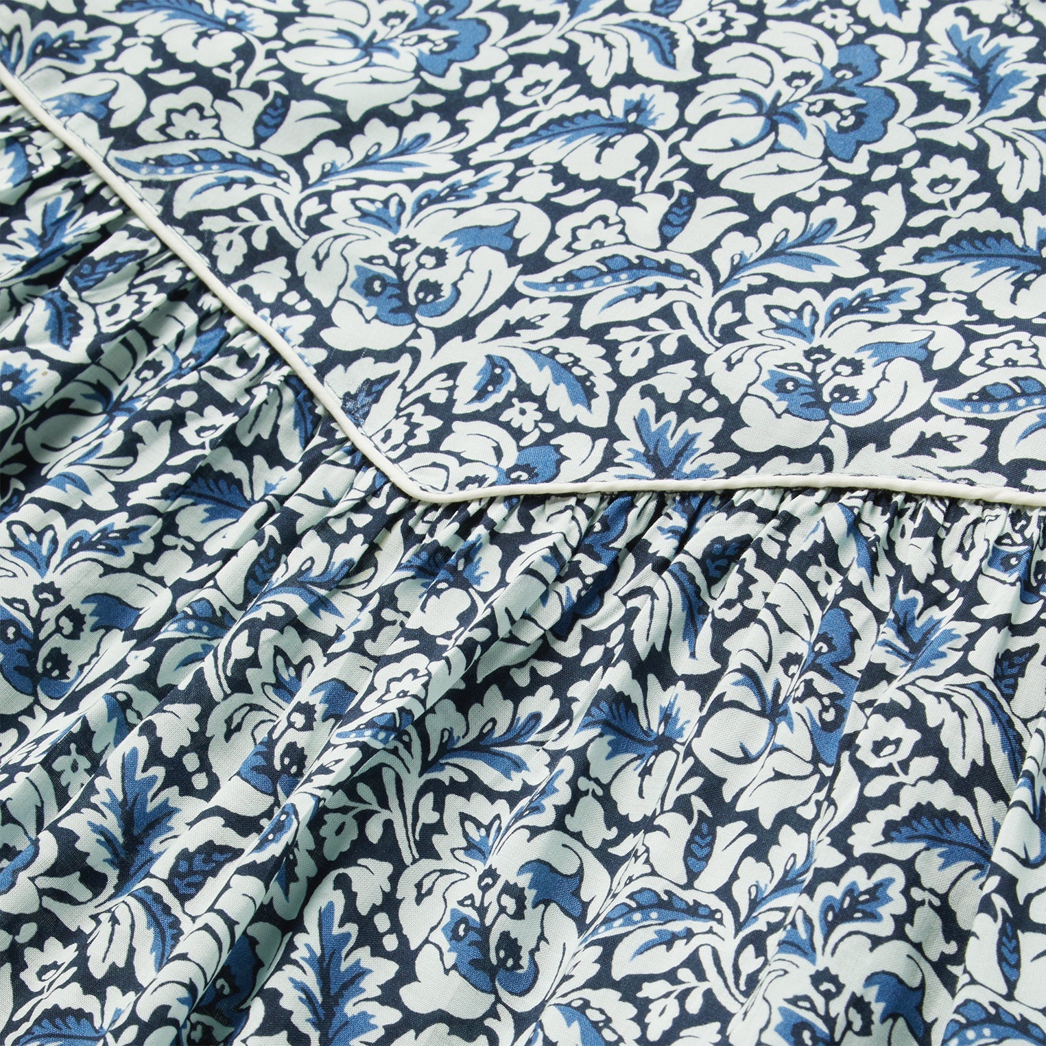Indigo Tapestry Print Blouse Blue