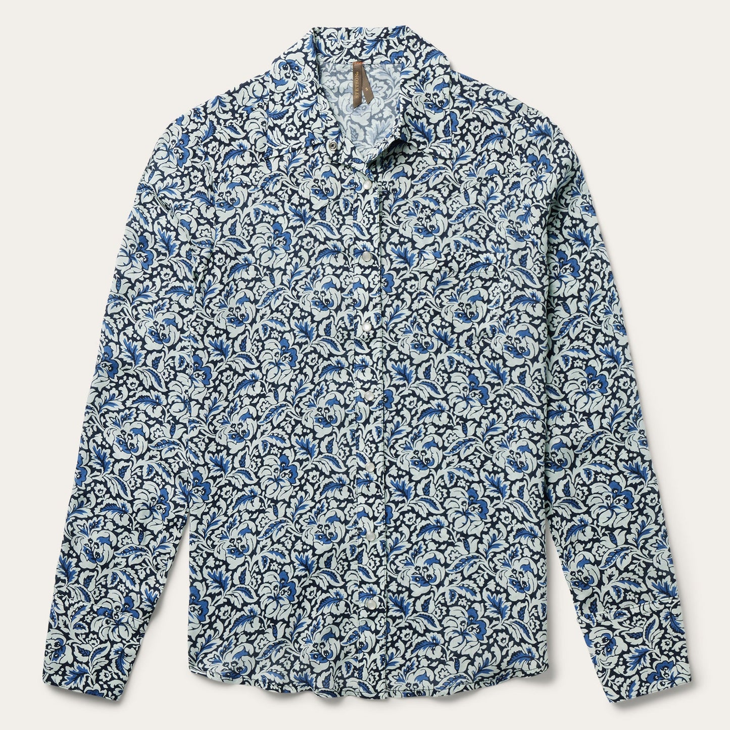 Indigo Tapestry Print Shirt Blue