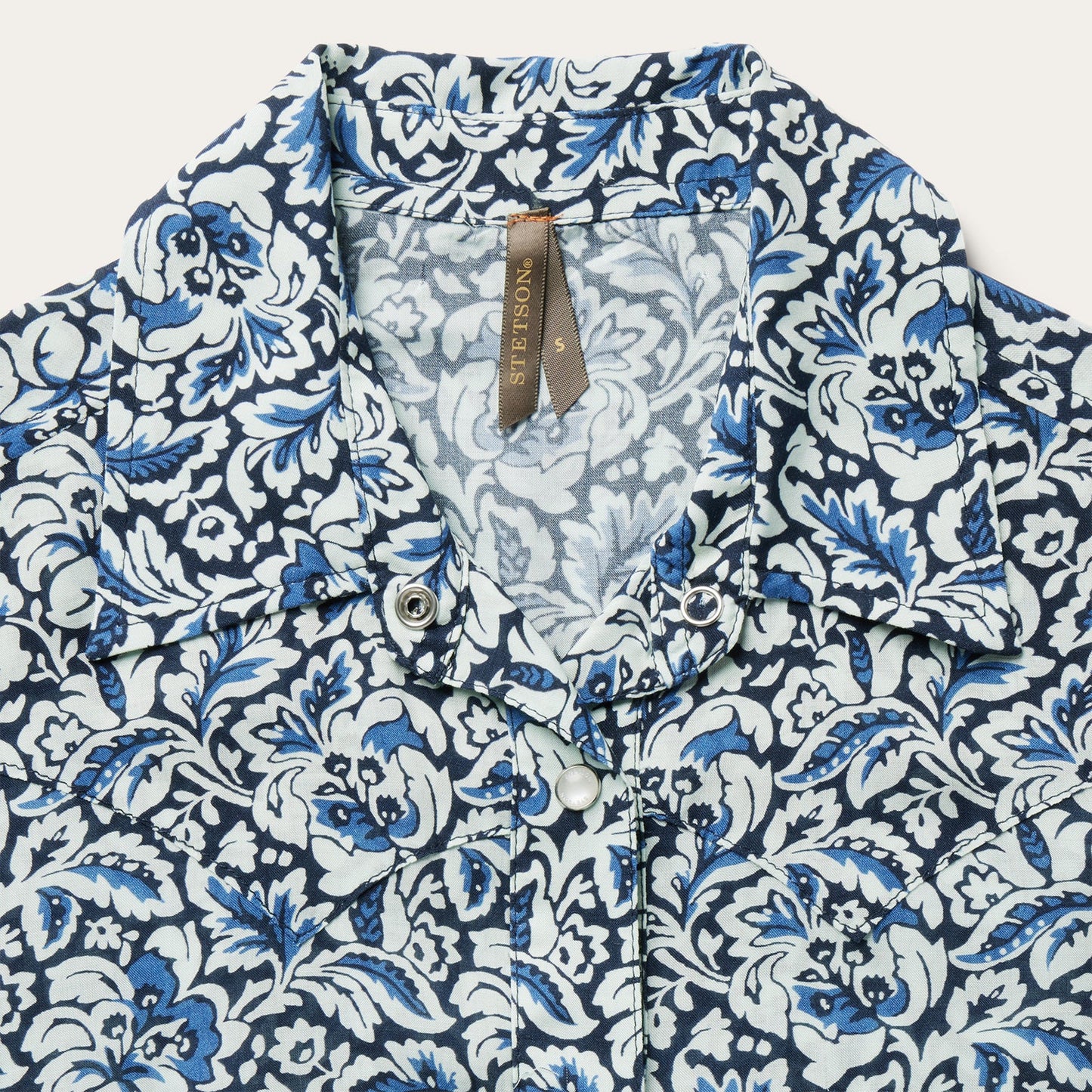 Indigo Tapestry Print Shirt Blue