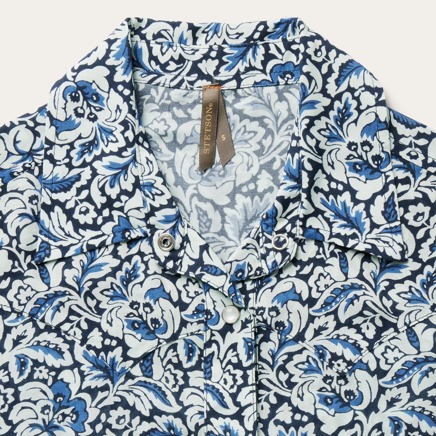Indigo Tapestry Print Shirt Blue