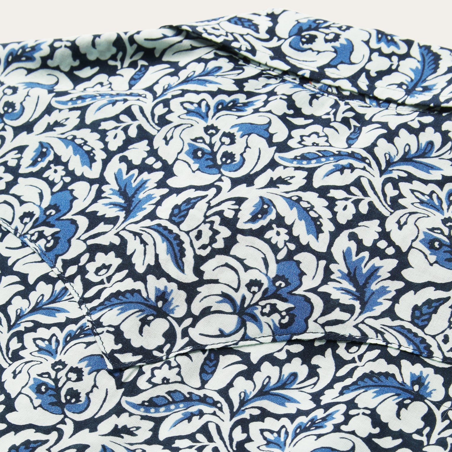 Indigo Tapestry Print Shirt Blue