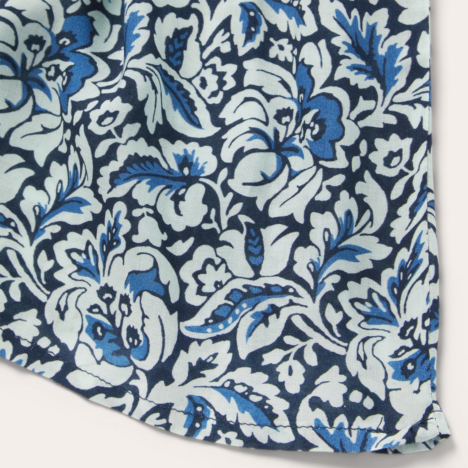 Indigo Tapestry Print Prairie Dress Blue