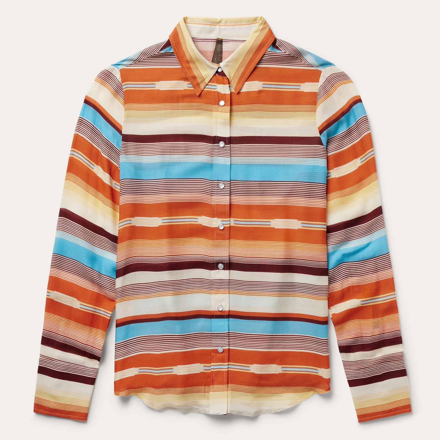 Sunset Serape Print Western Shirt Multi