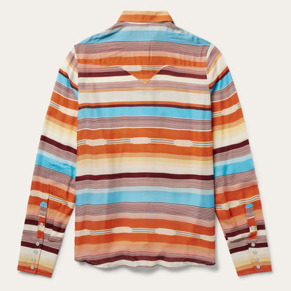 Sunset Serape Print Western Shirt Multi
