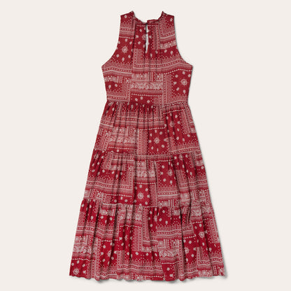 Red Bandana Patchwork Dress Red