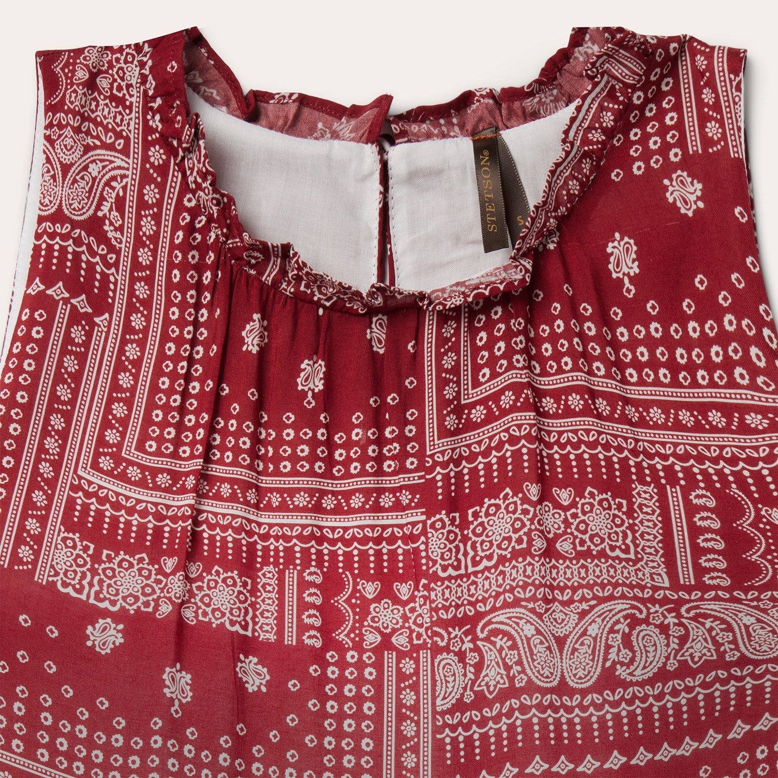 Red Bandana Patchwork Dress Red