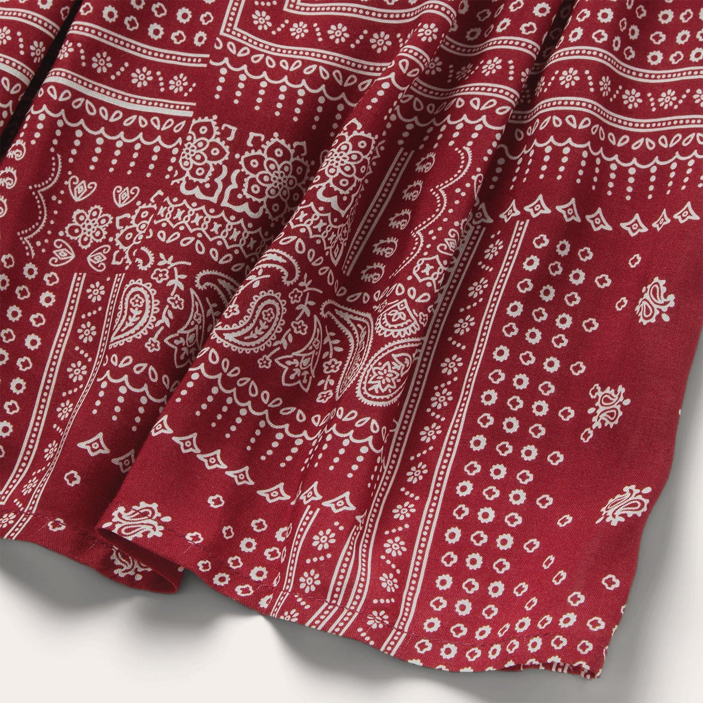Red Bandana Patchwork Dress Red