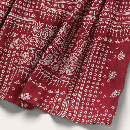 Red Bandana Patchwork Dress Red