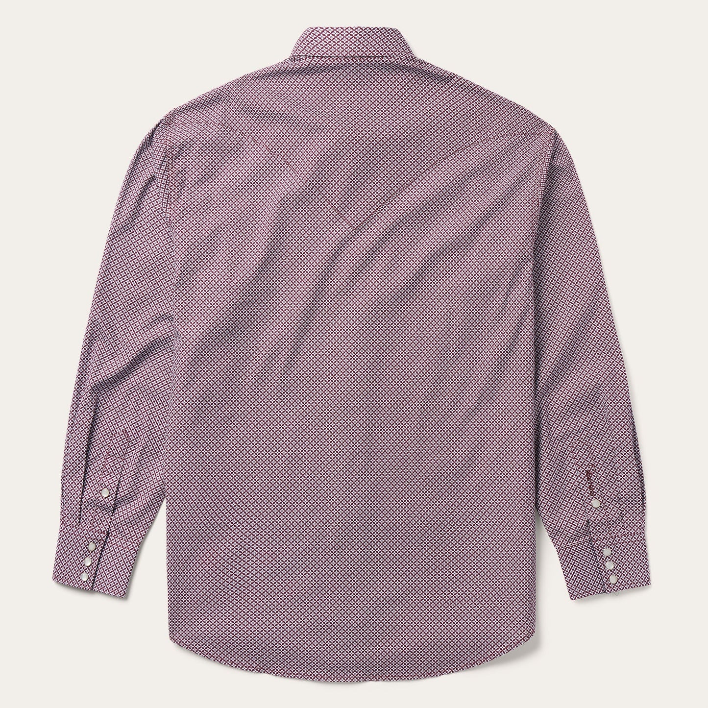 Four Point Geo Print Western Shirt Blue