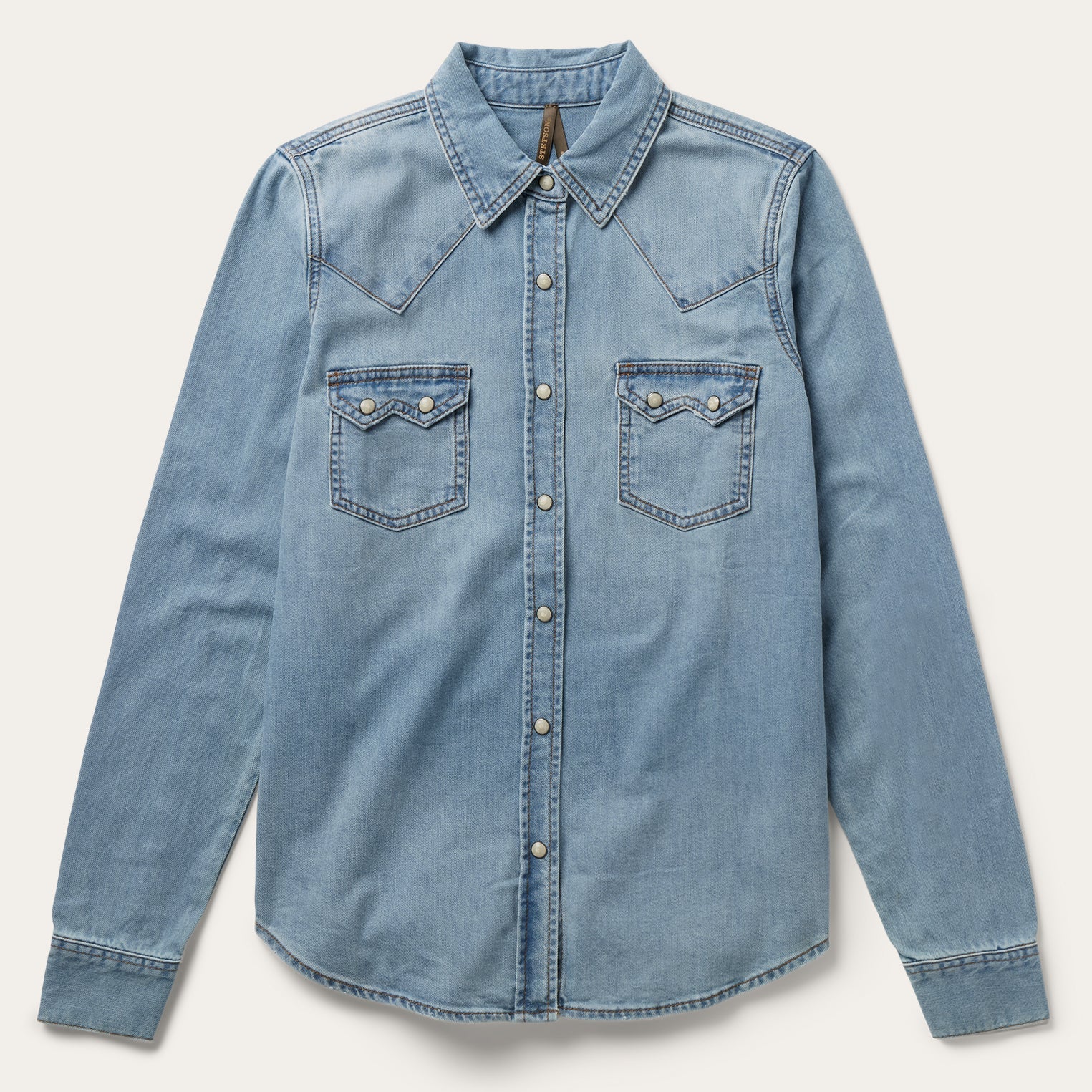 Loose Fit Denim Shirt Blue