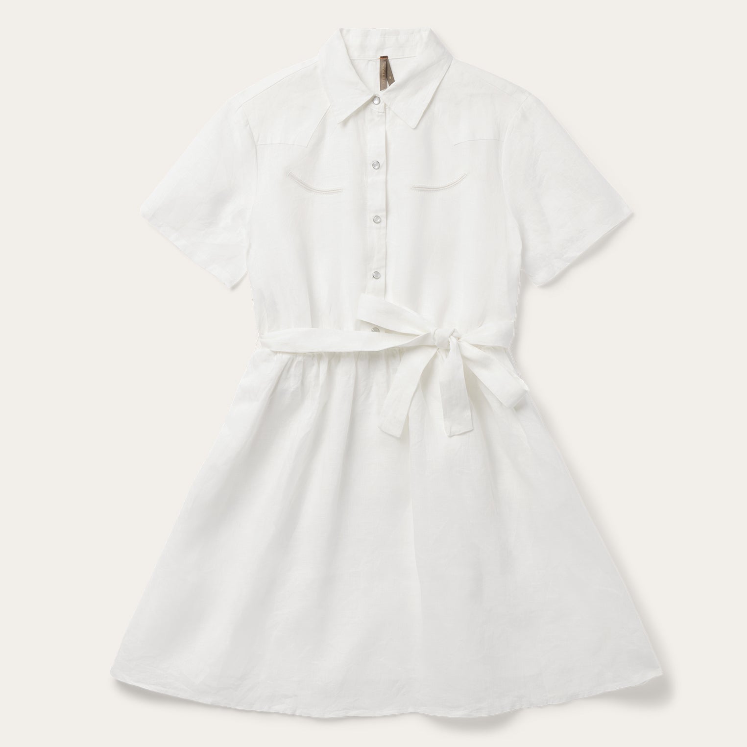 White Linen Shirt Dress White