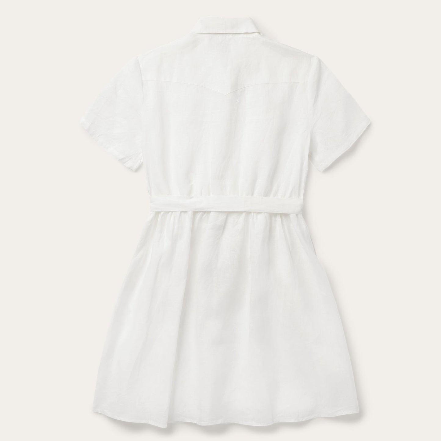 White Linen Shirt Dress White