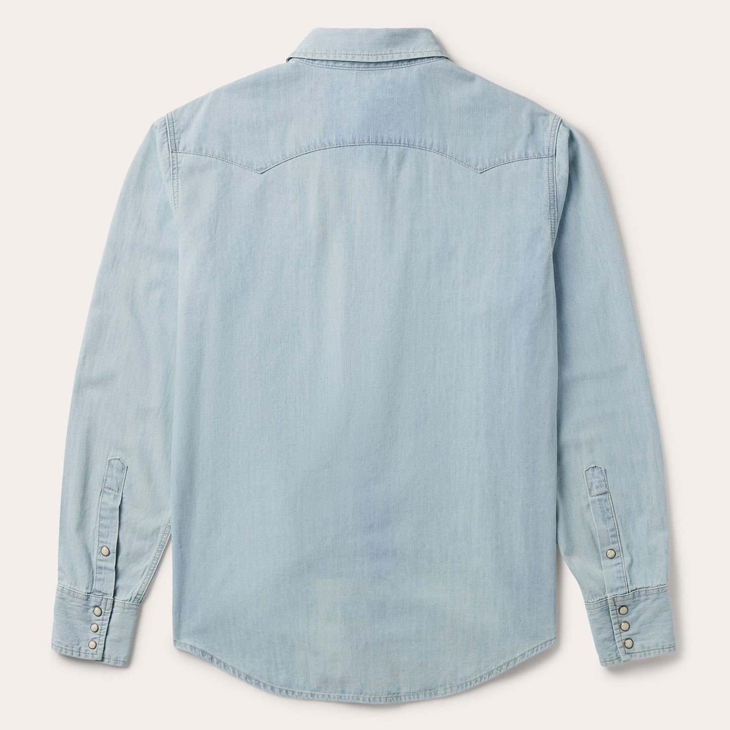 Light Blue Denim Western Shirt Blue