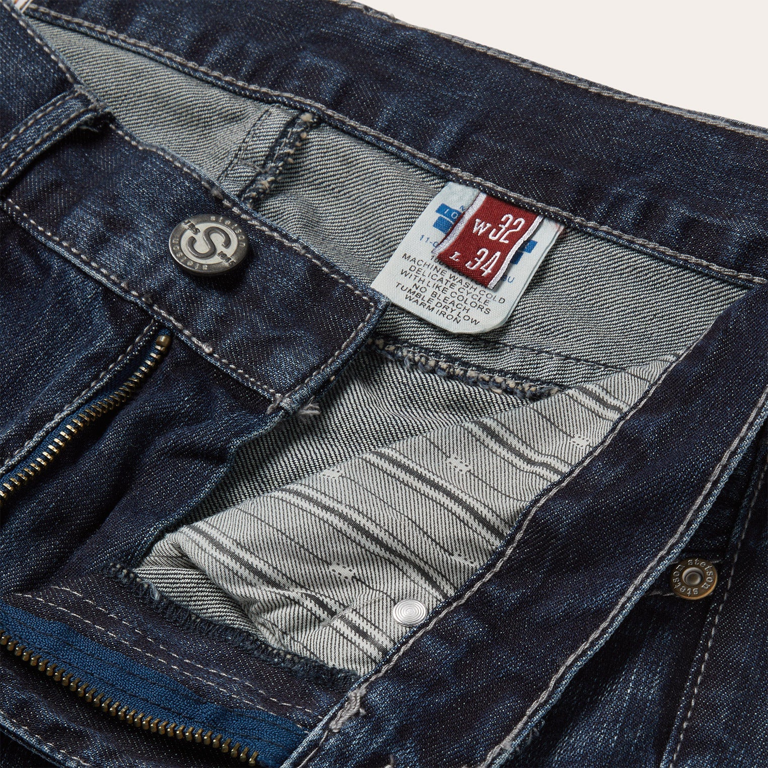 1014 Rocker Fit Jean Blue