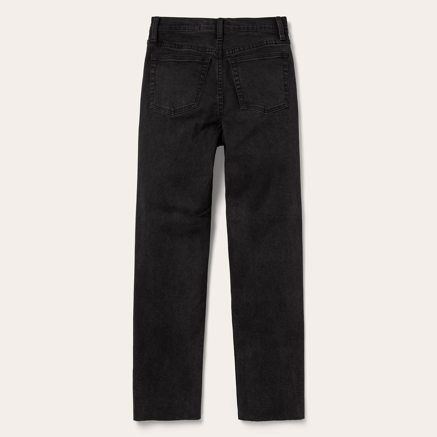 915 High Rise Straight Fit Crop Jeans Black