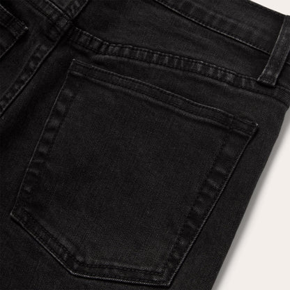915 High Rise Straight Fit Crop Jeans Black
