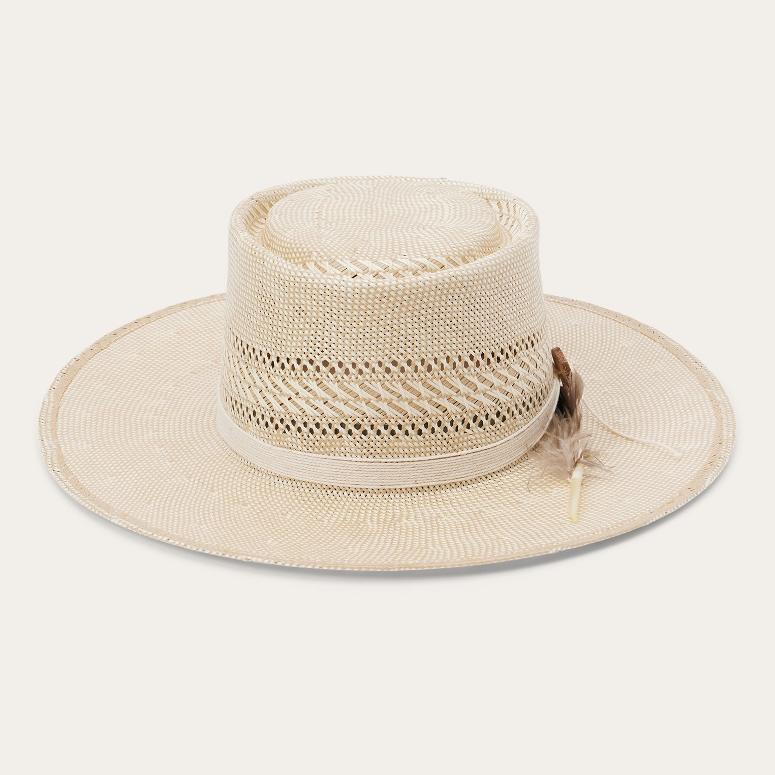 Batterson Straw Hat Ivory/Tan