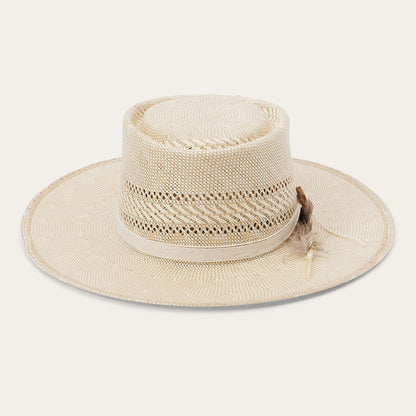 Batterson Straw Hat Ivory/Tan