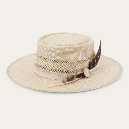 Batterson Straw Hat Ivory/Tan