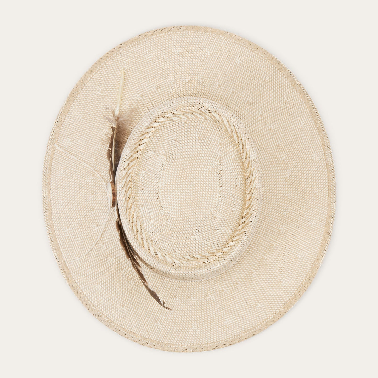 Batterson Straw Hat Ivory/Tan