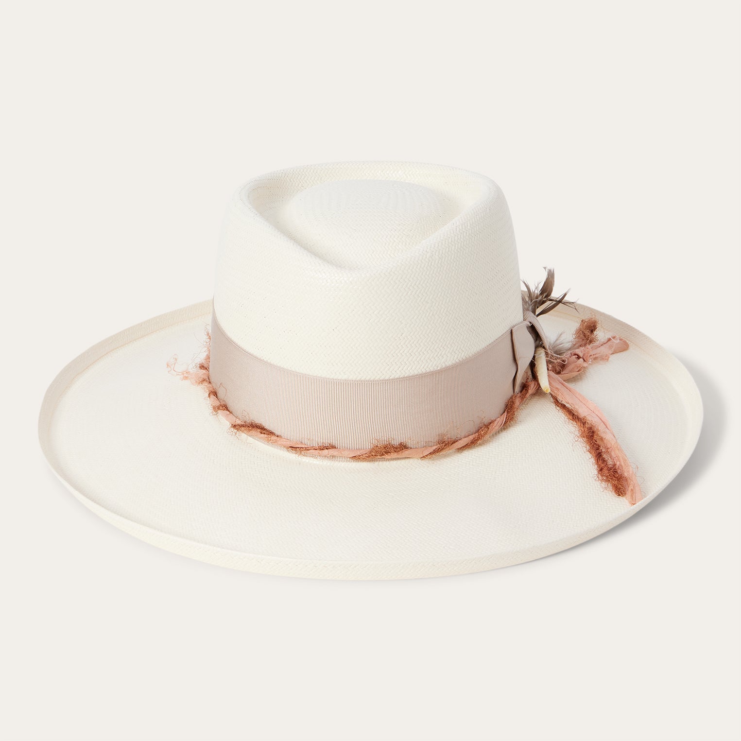 Kings Row Shantung Straw Fedora Natural
