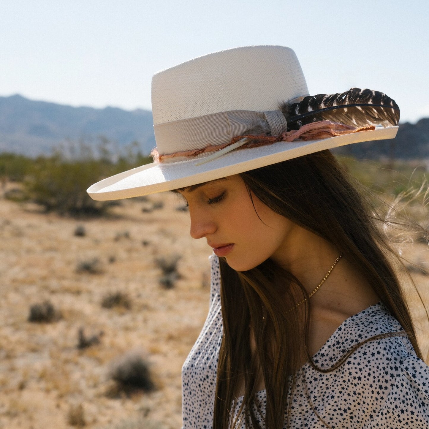 Kings Row Shantung Straw Fedora Natural