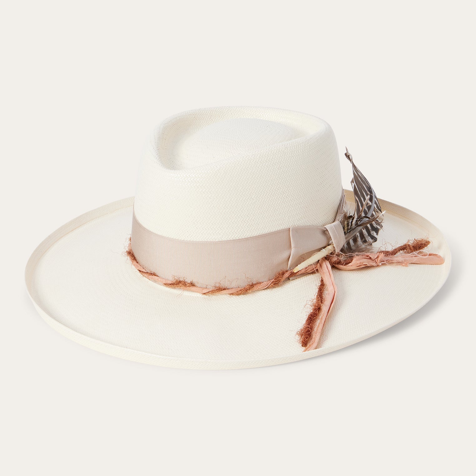 Kings Row Shantung Straw Fedora Natural