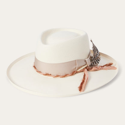Kings Row Shantung Straw Fedora Natural
