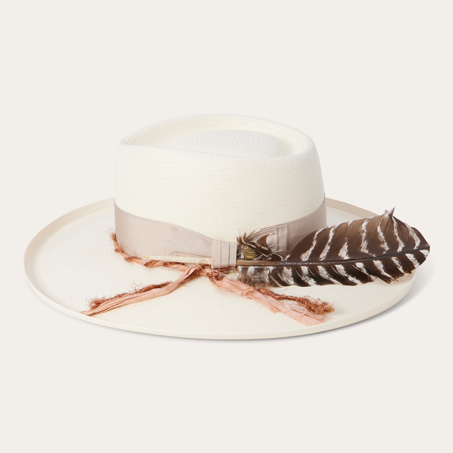 Kings Row Shantung Straw Fedora Natural