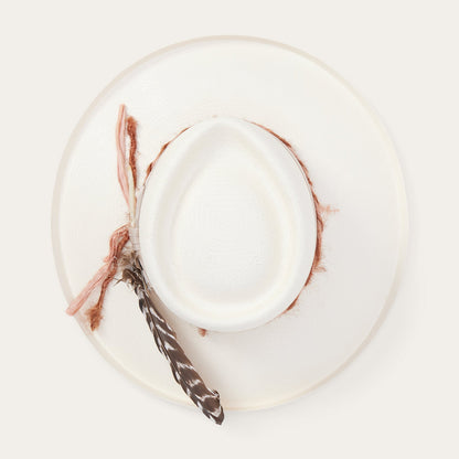 Kings Row Shantung Straw Fedora Natural