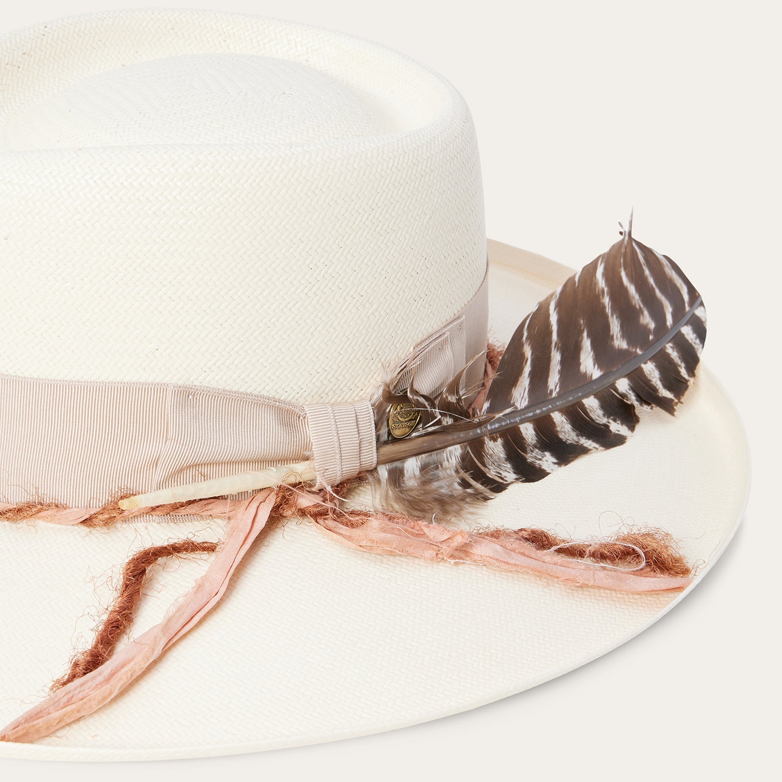Kings Row Shantung Straw Fedora Natural