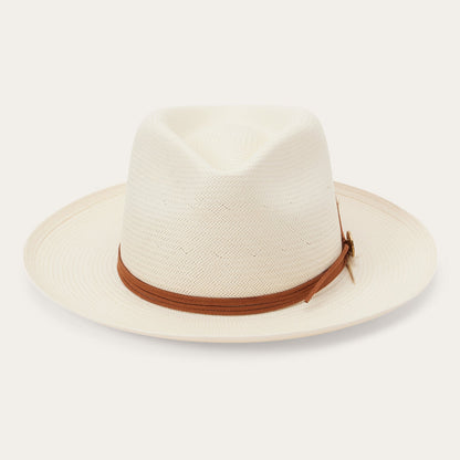 Tallahassee Shantung Straw Fedora Natural