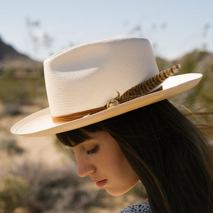 Tallahassee Shantung Straw Fedora Natural