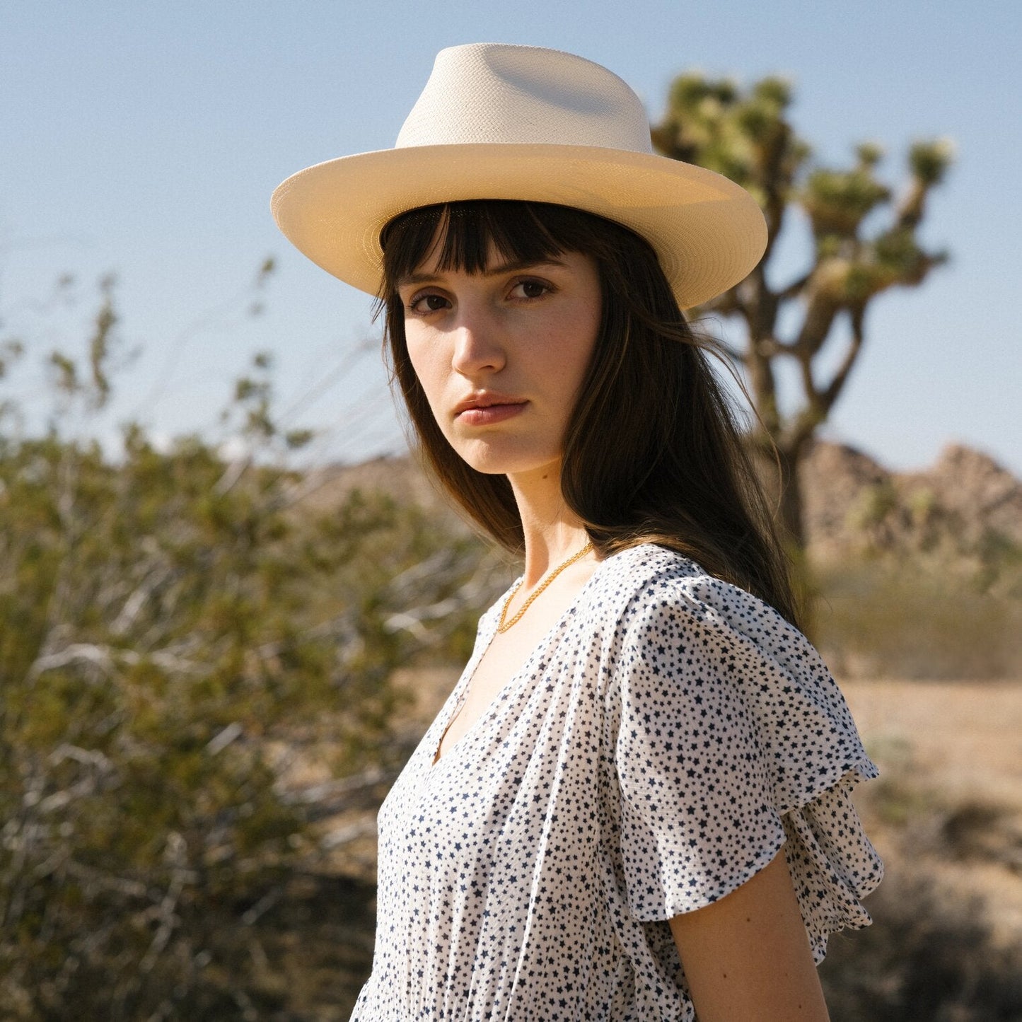 Tallahassee Shantung Straw Fedora Natural
