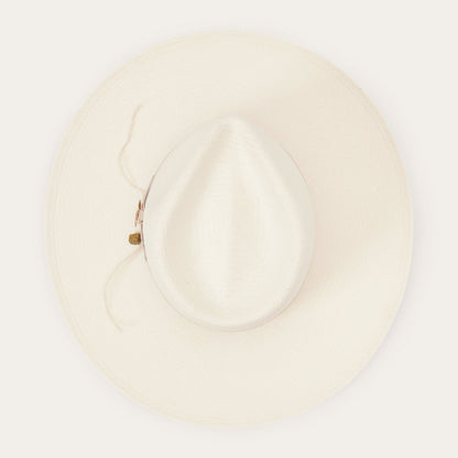 JW Marshall Straw Flat Brim Hat Natural
