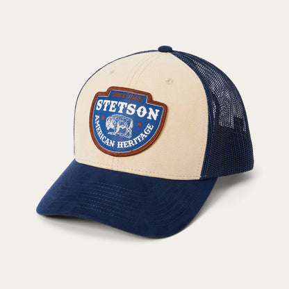 Khaki Arrowhead Patch Trucker Cap Khaki