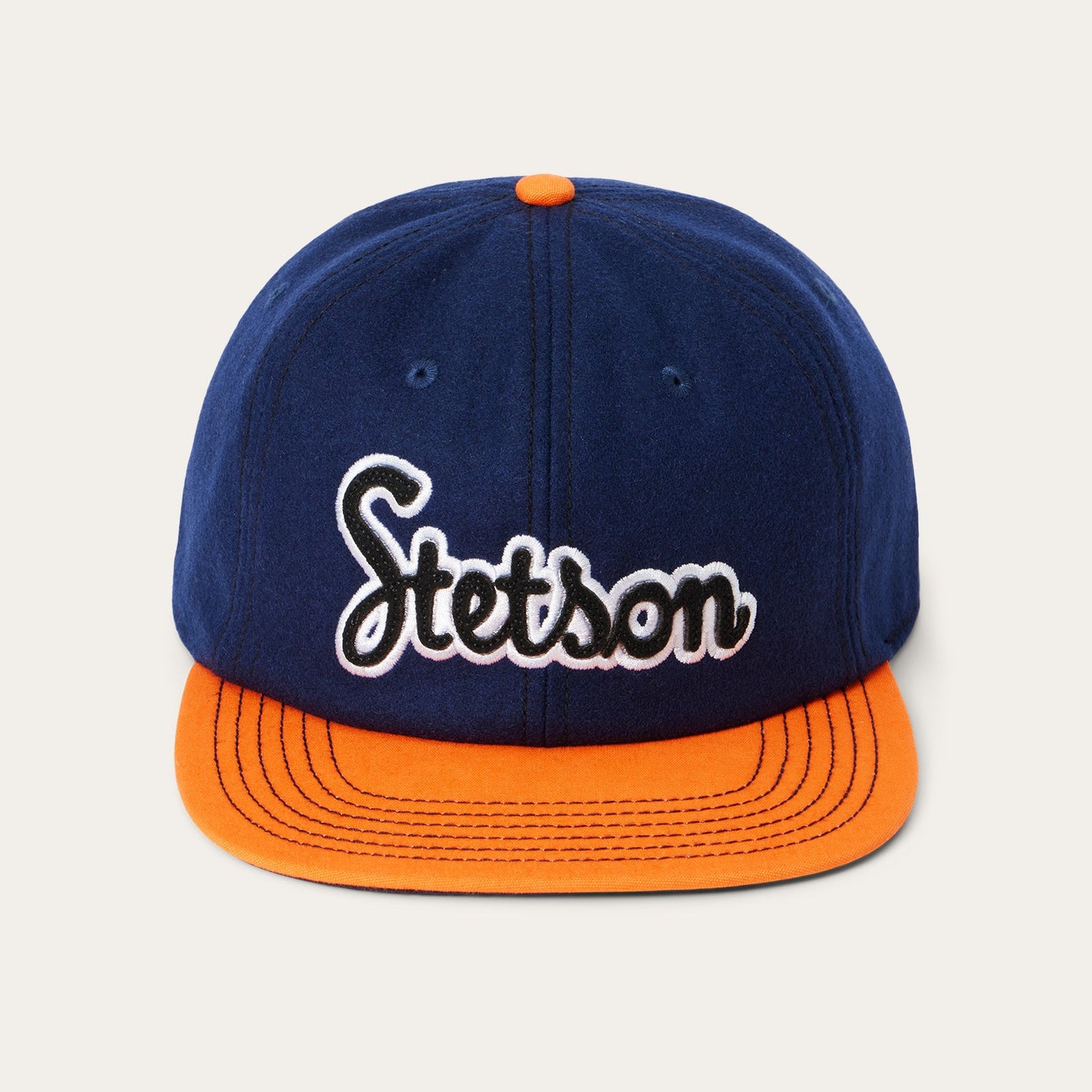 Retro Script Baseball Cap Navy