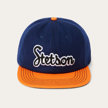 Retro Script Baseball Cap Navy