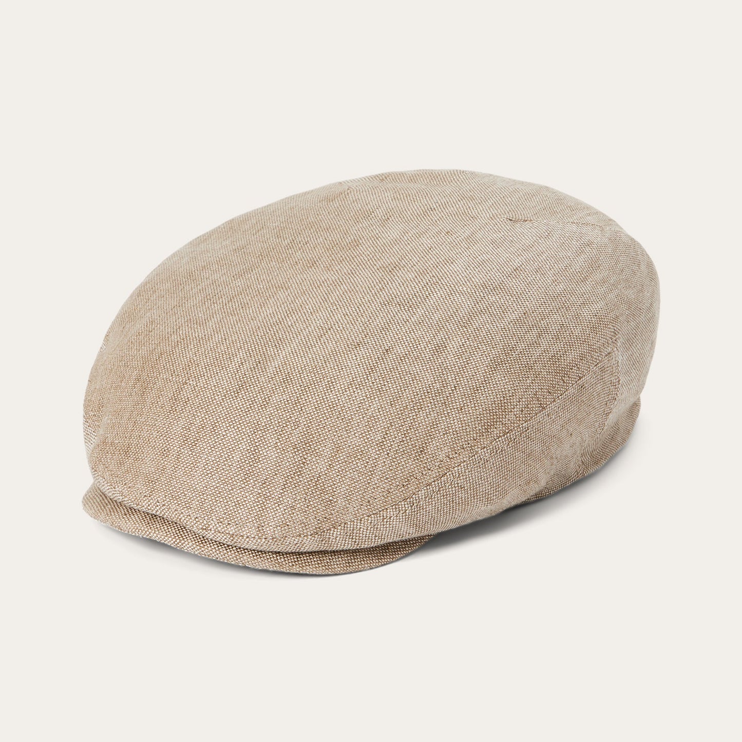 Linen Driver Cap Beige
