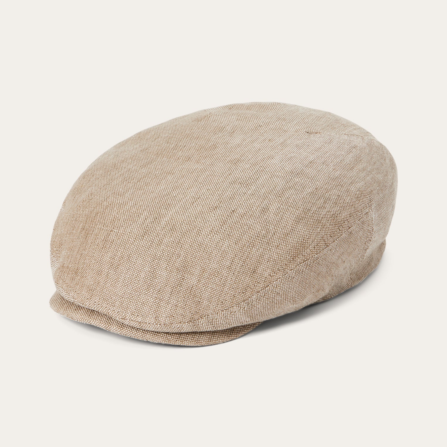 Linen Driver Cap Beige