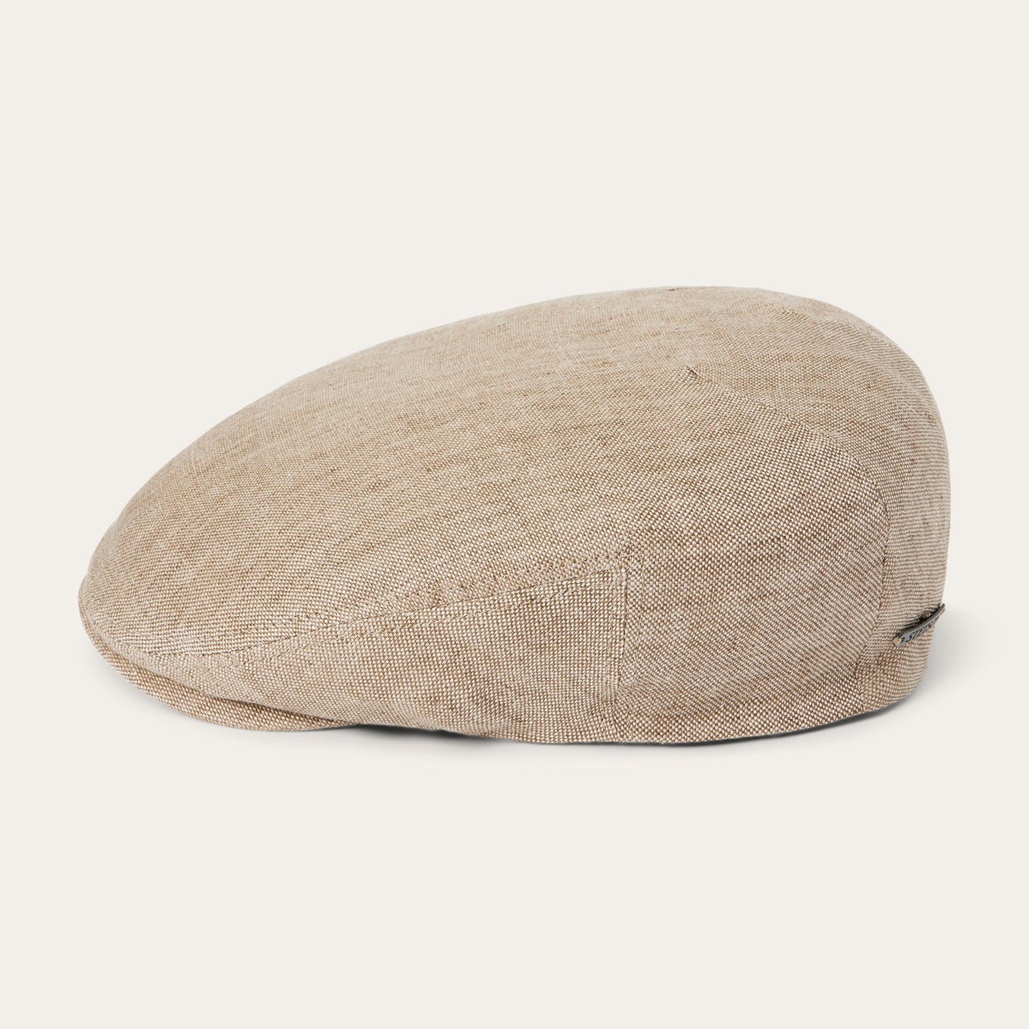 Linen Driver Cap Beige