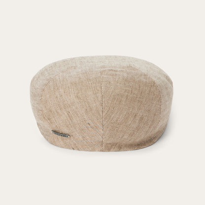 Linen Driver Cap Beige