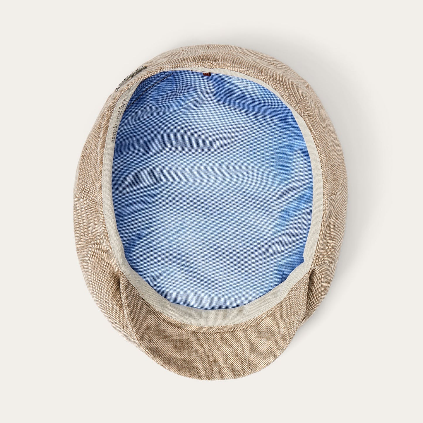 Linen Driver Cap Beige