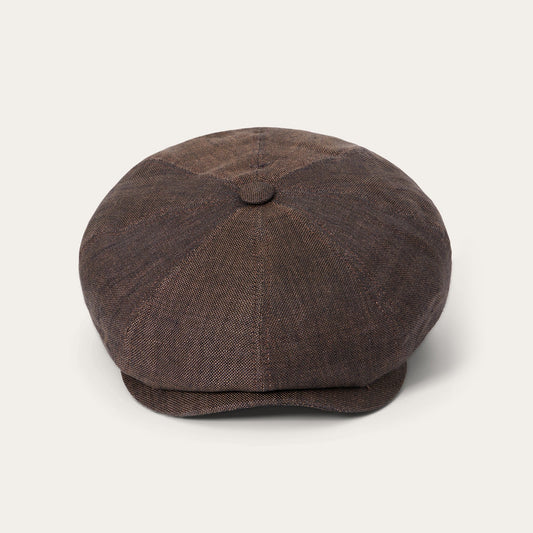 Linen Hatteras Cap Brown