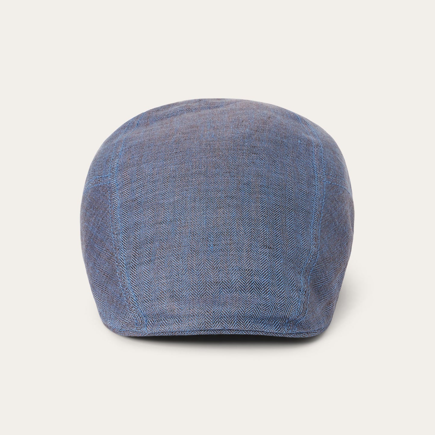 Herringbone Linen Ivy Cap Blue Herringbone