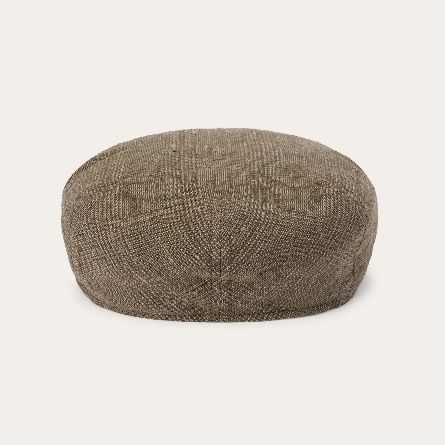 Glen Check Linen/Silk Kent Cap Olive Check