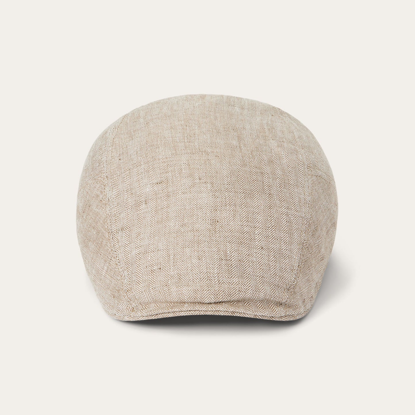 Herringbone Linen Ivy Cap Beige Herringbone